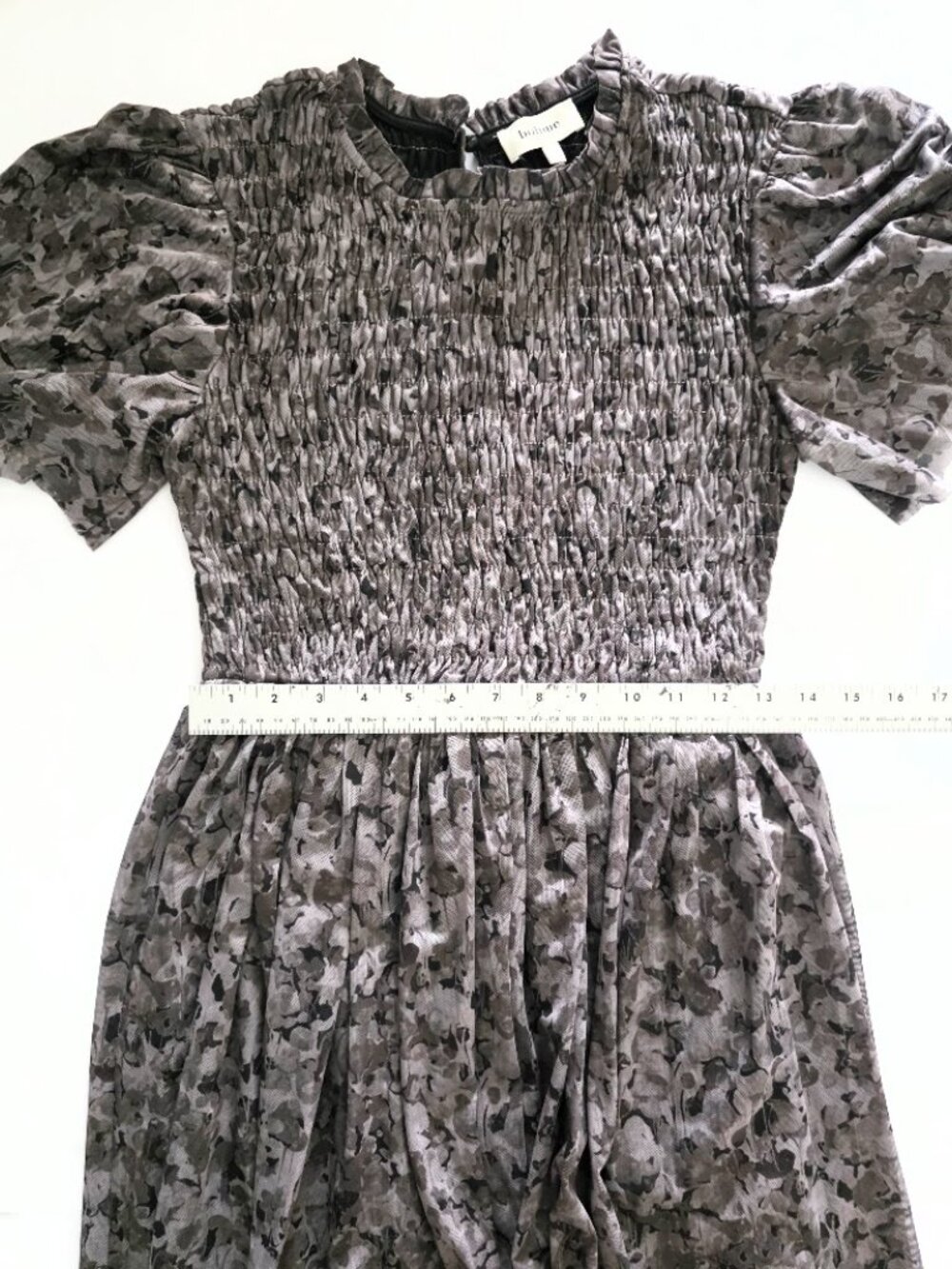 Böhme Sofia Midi Dress in Grey Tulle – Size Small (S) - Picture 11 of 12